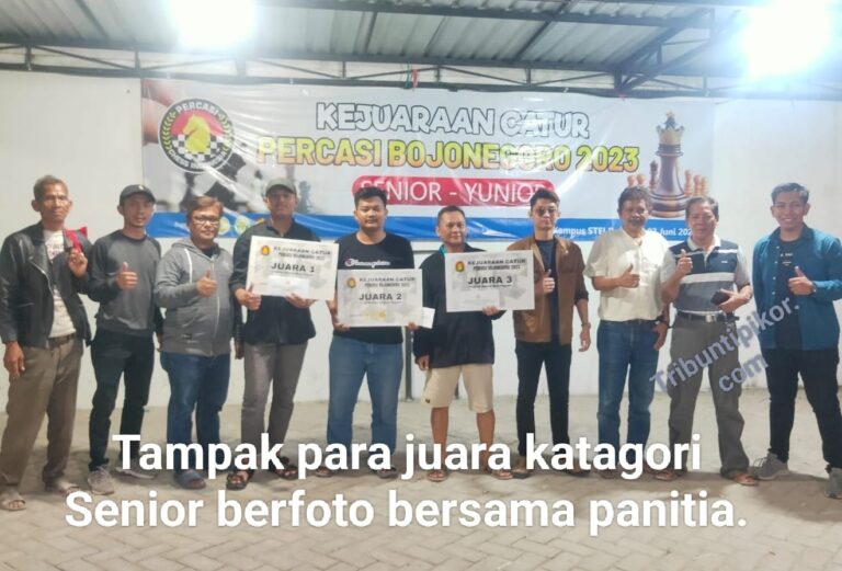 Baru Dilantik Ketua Percasi Bojonegoro Gelar Kejuaraan Catur Yunior – Senior 2023